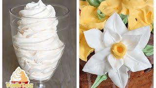 REZEPT Tortencreme ohne Butter  Feuchte Baiser Creme  Eiweißcreme [upl. by Ojok]