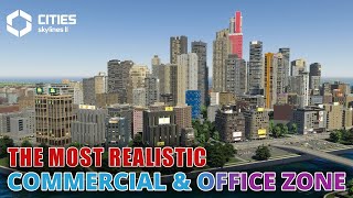 How to Build a REALISTIC Commercial amp Office Zone in Cities Skylines 2  Realistic City Tips [upl. by Jerrylee]