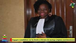 Droits et devoirs des régimes matrimoniaux La juge Mme Odette NZONOU parles des obligations [upl. by Berti]