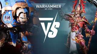 Warhammer 40k 10th Edition Live 2000pts Battle Report Eldar vs Imperial Knights [upl. by Bannasch]