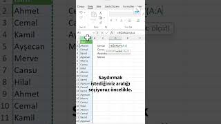 Eğersay Formülü Nasıl Kullanılır Excel Shorts [upl. by Nimzaj488]