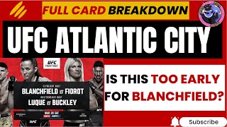 UFC ATLANTIC CITY  FINALLY A FIGHT NIGHT THAT ISNT UTTER SHT [upl. by Htinek]