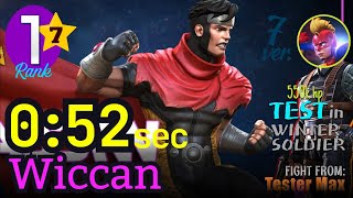 52 sec WICCAN 7 Star Rank1 Synergy Hulkling The Hood noboost ver7 Test in ROL wiccan [upl. by Eileme]