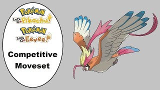 PidgeotMega Pidgeot Moveset Guide for Lets Go PikachuEevee [upl. by Cohla]