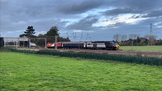 43285 first run with Colas Rugeley Trent Valley 29102023 [upl. by Ahsiuq]