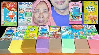 MUKBANG PUDING SUSU KOTAK Cimory TAYO  Sari Kacang ijo UPINampIPIN  Vidroran xmart DORAEMON [upl. by Klemm]