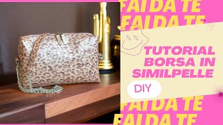 FACILISSIMA BORSA fai da te  Come cucire una borsa con cerniera  DIY BAG Tutorial [upl. by Nirak]