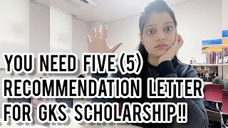 How to write recommendation letter for gks  Need 5 recommendation letter for gks scholarship [upl. by Donnenfeld]