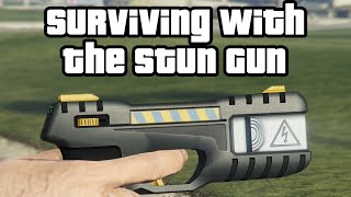 Surviving GTA 5 Online With ONLY a Stun Gun  GTA 5 Online Challenges [upl. by Kubiak]