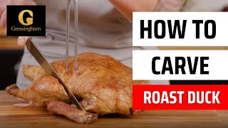 How to carve a whole roast duck by Gressingham Duck [upl. by Nordna755]