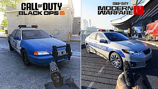 Call of Duty Black Ops 6 vs Modern Warfare III  Graphic Physic and Details Comparison 2024 [upl. by Lydell]