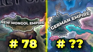 Every Empire in Hearts of Iron 4 From Smallest to Largest [upl. by Nayra]