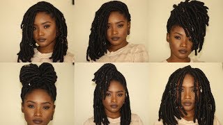 5 Easy Hairstyles For Short Sisterlocks  Kera Nichelle [upl. by Cotter319]