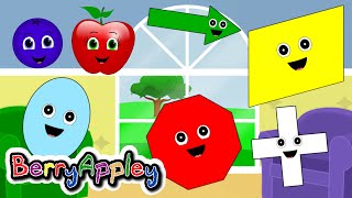 Shapes Song for Kids  Learn Shapes  Hide and Seek  Part 2 [upl. by Abramo]