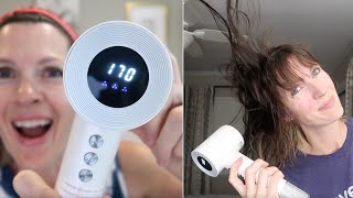 Vacasso Negative Ionic Hair Dryer  Full Demo  Review [upl. by Oaht903]