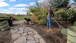 Digging Dahlias amp Satisfying Annual Cleanup 🥰🙌🍂  Garden Answer [upl. by Ggerk661]