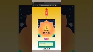 Create Diwali Wishes Link  Happy Diwali Greeting Card with name diwaligreetings diwali greetings [upl. by Enilemme]