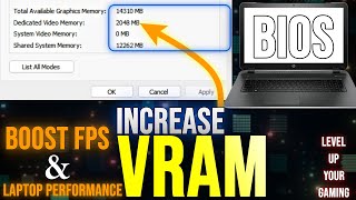 How to Increase GPU VRAM in HP Laptop  Boost Your Gaming Performance  Hp Laptop [upl. by Lellih596]