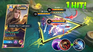 LANCELOT NEW SEASON BEST 1SHOT BUILD TO RANK UP FASTER  PRO TIPS amp TRICKS  MLBB [upl. by Annair922]