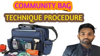 Community bag technique procedure rahulsawnursing [upl. by Odessa]