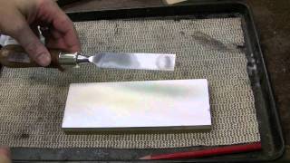 How to Sharpen a Chisel using Waterstones and a DMT DiaFlat Lapping Plate [upl. by Ynaffat835]