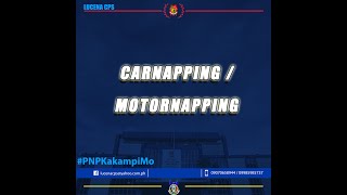 ANTI CARNAPPING AND MOTORNAPPING SAFETY TIPS [upl. by Oballa]