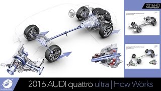 2016 Audi quattro ultra Technology  HOW IT WORKS [upl. by Edva]