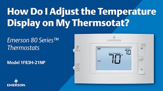 80 Series 1F83H 21NP How Do I Adjust the Temperature Display on My Thermostat [upl. by Peta]