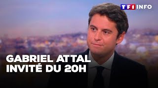 Gabriel Attal invité du 20H  quotça fait 50 ans que la France dépense plus que ce quelle gagnequot [upl. by Hairaza185]