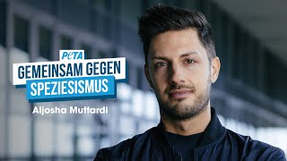 Speziesismus ist ungesund Aljosha Muttardi gemeinsam mit PETA gegen Speziesismus [upl. by Mufi]