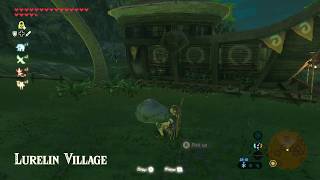 The Legend of Zelda Breath of the Wild  Lurelin Village rooftop Korok Seed Pretty easy way [upl. by Ahsa]