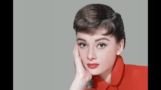 Audrey Hepburn  Moon River Few Rare Pictures [upl. by Alrad865]