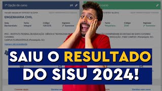 SAIU O RESULTADO DO SISU 2024  O QUE FAZER AGORA [upl. by Mathis]