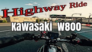 Kawasaki W800  Ride  Highway  100km以上で走るとこんな感じです [upl. by Alabaster]