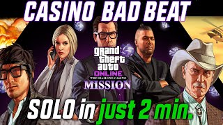 Casino Bad Beat Easy Solo Guide in just 2 min GTA 5 [upl. by Aihsekel]