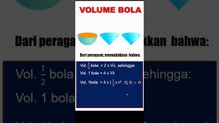 LAHIRNYA RUMUS VOLUME BOLA [upl. by Yrojram252]