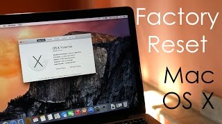 How to  Factory Reset  Hard Reset your MacBook OS X Yosemite [upl. by Wehrle]