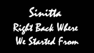 Sinitta  Right Back Where We Started Fromwmv [upl. by Howey]