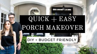 QUICK  EASY FRONT PORCH MAKEOVER  DIY  BUDGET FRIENDLY IDEAS  HOUSE OF VALENTINA [upl. by Trenton]