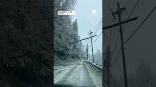 Like a War Zone Heavy Ice Storm Ravages Oregon Neighborhood [upl. by Iong]