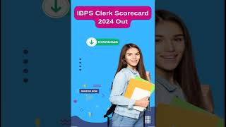 IBPS Clerk Scorecard 2024 Out IBPSC Clerk Scorecard Link ibpsclerk scorecard clerk [upl. by Yelak]