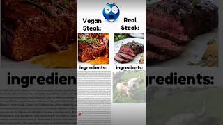 vegan steak vs real steak meme shorts 🥩 [upl. by Sutniuq]