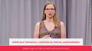 Créez une lettre de motivation efficace [upl. by Eirene]