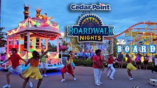 Cedar Point Boardwalk Nights 2024  Cavalcades Derby Dog Showdown Boardwalk Ball Button Walk [upl. by Tracy]