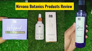 Nirvana Botanics Review  Honest Review  Whipped Moisturiser Cream [upl. by Pembroke115]