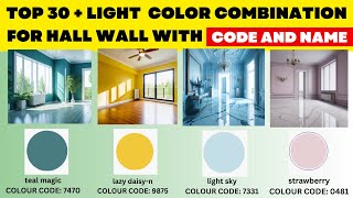 Top 30 Light Color Combination For HallLivingroom paint color 2024 Hall Colour Ideas Asian Paints [upl. by Edroi691]