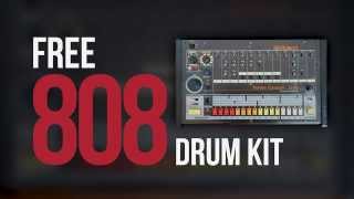 Free 808 Drum Kit  227 Drum Sounds [upl. by Lap]