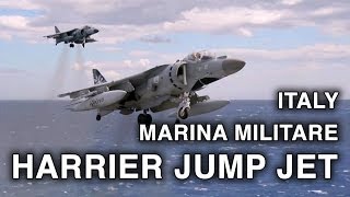 Italian Harrier Jets in Action  Vertical Takeoff and Landing Short Takeoff on Carrier Cavour [upl. by Emee768]