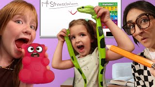 GUMMY vs REAL at SCHOOL Adley sneaks Prank Gummies into class for Niko amp Navey Teacher Surprise [upl. by Arrik]