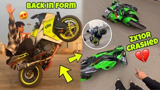 Back in form ❤️‍🔥 Finally 😍  Zx10 R Crash khese hue full story 💔💔 [upl. by Anilocin]